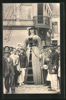 AK Douai, Mme Fillion, Figur Bei Faschingsumzug - Carnaval