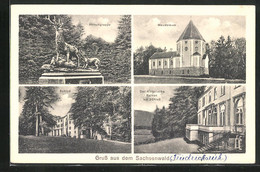 AK Friedrichsruh /Sachsenwald, Mausoleum, Schloss, Hirschgruppe - Friedrichsruh