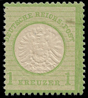 1872 DEUTSCHES REICH - 1Kr Gelblichgrun ** Mi.Nr. 23a  POSTFRISCH - TIEFSTGEPRÜFT HENNIES BPP Mi. €180 - Ongebruikt