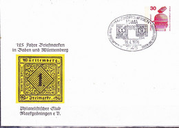 Berlin- Privatumschlag 125 Jahre BM Baden + Württemberg (MiNr: PU 56 B2/002) 1975 - Gestempelt - Buste Private - Usati