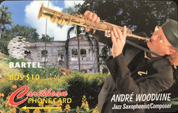 BARBADES -  Phonecard - Cable & Wireless - Bartel  -  André Woodvine  - BDS $ 10 - Barbades