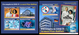 CHAD 2021 - Pfizer-BioNTech Vaccine, COVID-19. M/S + S/S. Official Issue [TCH210135] - Enfermedades