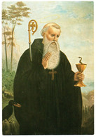 ST. BENEDICTUS (St Benoît De Nursie) Schilderij Op Linnen In Gasteneetzaal - Santi