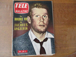 TELE MAGAZINE DU 18 AU 24 FEVRIER 1962 LA DOUBLE VIE DE JACQUES ANGELVIN,GEORGES DE CAUNES...... - Televisione
