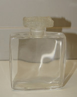 *ANCIEN FLACON Parfum R LALIQUE & COTY La Rose Jacqueminot Verre Moulé Papillons E - Flacons (vides)