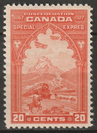 Canada 1922 Sc E3  Special Delivery MLH* Some Disturbed Gum - Eilbriefmarken