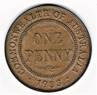 Australia 1933 Penny Extra Fine, With Some Residual Lustre - Penny