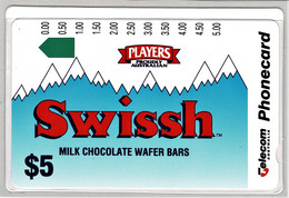 Australia - SWISSH Milk Chocolate Wafer Bars Mint Phonecard - Australie