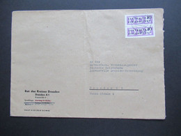 DDR 1956 Dienstmarke Für Den ZKD Nr. 6 MeF Rat Des Kreises Dresden An Das Vermessungsbüro D. Reichsbahn In Dresden - Otros & Sin Clasificación