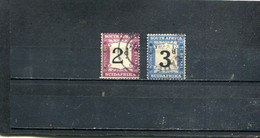 Union Sud-Africaine 1933-38 Yt 24-25 - Timbres-taxe