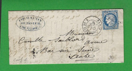 LETTRE PARIS N°60 étoile 24 - 1849-1876: Période Classique