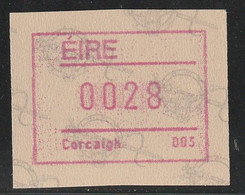 IRLANDE - Timbres Distributeurs / FRAMA  ATM - N°4** (1992) Corcaigh 005 - Franking Labels