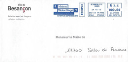 LETTRE  MAISON DE VICTOR HUGO à BESANCON - Altri & Non Classificati