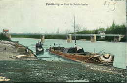 Ponthierry * 1905 * St Fargeau * Péniche Batellerie * Pont De Ste Assise * Péniches Barge Chaland - Saint Fargeau Ponthierry