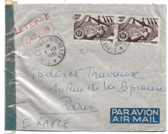 Enveloppe Saint Pierre Et Miquelon  Obliteration Saint Pierre Et Miquelon Poste Aerienne 1951 - Usati