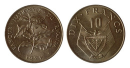 RWANDA * 10 Frank 1974 * F D C * Nr 10604 - Rwanda