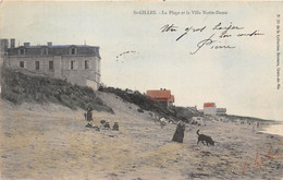 85-CROIX-DE-VIE- LA PLAGE ET LA VILLA NOTRE-DAME - Saint Gilles Croix De Vie