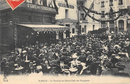 CPA 35 SAINT MALO LA TERRASSE DU GRAND CAFE DES VOYAGEURS - Saint Malo