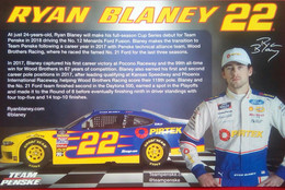 Ryan Blaney ( American Race Car Driver ) - Authographs