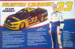 Austin Cindric ( American Race Car Driver) - Autogramme