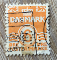 PERFORERET DANEMARK-DANMARK STAMP-Perforé-Perforés,Perfin Perfins,Perforatis,Perforato, Perforated, Perforata,Durchlöche - Perforiert/Gezähnt