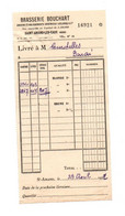 Facture Brasserie Bouchart à Saint-Amand-Les-Eaux En 1932 - Format : 18x9 Cm - Rechnungen