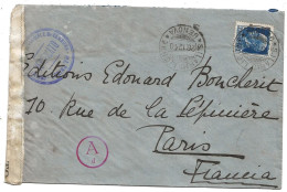 Enveloppe Italie Cachet Genova Cachet Torino Verificato Censura 1940 - Sonstige & Ohne Zuordnung