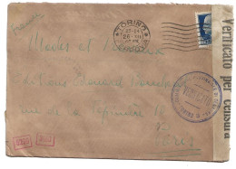 Enveloppe Italie Cachet Torino Verificato Censura Obercommandoder Wehrmacht 1940 - Altri & Non Classificati