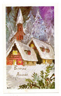 Bonne Année-Nouvel An Mignonnette --1985  --illustrateur  ????   -- Paysage Enneigé ,........ ..à Saisir - Nieuwjaar