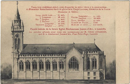 54   Luneville  - 'eglise Bienheureuse Jeanne D'arc -  Facade Laterale  De La Future Eglise - Luneville