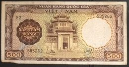 South Viet Nam Vietnam 500 VF Banknote Note 1964 - Pick # 22 / 02 Photos - Viêt-Nam