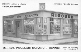 CPA 35 RENNES MAGASIN RIGOURD - Rennes