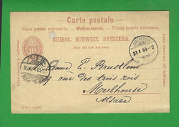 ENTIERS POSTAUX SUISSE Obl LANGENBRUCK - Entiers Postaux