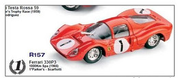 Ferrari 330 P3 - Parker's/Scarfiotti - 1st 1000Km Spa 1966 #1 - Brumm - Brumm