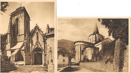 Publicité Laboratoire Phygiène: Gelée Lansoÿl - Collection Douce France: Vieilles églises (Audierne, St Savin, N° 2, 10) - Reclame