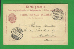 ENTIERS POSTAUX SUISSE Obl YVERDON - Stamped Stationery