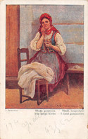 ¤¤   -  POLOGNE   -  Carte Du Peintre " A. SETKOWICZ "  -  Mloda Gosposia    -  ¤¤ - Pologne