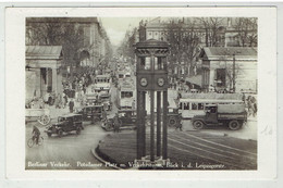 BERLIN - Potsdamerplatz M. Verkehrsturm - Berliner Verkehr - Blick I. D. Leipzigerstrasse - Schöneberg