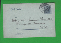 ENTIERS POSTAUX ALLEMAGNE Obl MULHAUSEN - Andere & Zonder Classificatie