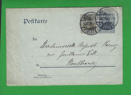 ENTIERS POSTAUX ALLEMAGNE Obl MULHAUSEN - Andere & Zonder Classificatie