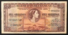 Bermuda 1952 5 Cinque SCELLINI ELISABETTA IIà Pick#18a  LOTTO 2530 - Bermudas