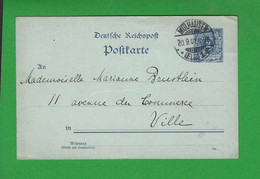 ENTIERS POSTAUX ALLEMAGNE Obl MULHAUSEN - Andere & Zonder Classificatie