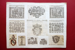 11 Fregi Frontespizi Libri '500 '600 Originali Vite Di Santi Xilografia - Prints & Engravings
