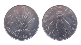 RARA !!! 2 LIRE 1956 “ OLIVO " !!! - 2 Lire