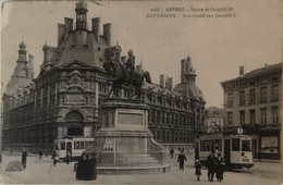 Anvers - Antwerpen // Statue De Leopold 1er (Fraaie Tram) 19?? - Antwerpen