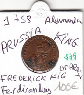 CR0549 MONEDA ALEMANIA PRUSIA 1758 100 - Otros & Sin Clasificación