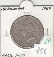 CR0577 MONEDA REPUBLICA DOMINICANA 1967 0,5 PESO 22 - Dominicaanse Republiek