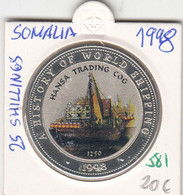 CR0581 MONEDA SOMALIA 25 SHILLINES 1998 20 - Somalia