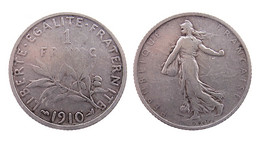 !!! FRANCIA 1 FRANC 1910 ARGENTO !!! - 1 Franc