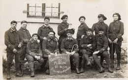 CPA 3150 - MILITARIA - Carte Photo Militaire - Un Groupe De Chasseurs Alpins Du 13è Bataillon à BOURG SAINT MAURICE - Personen